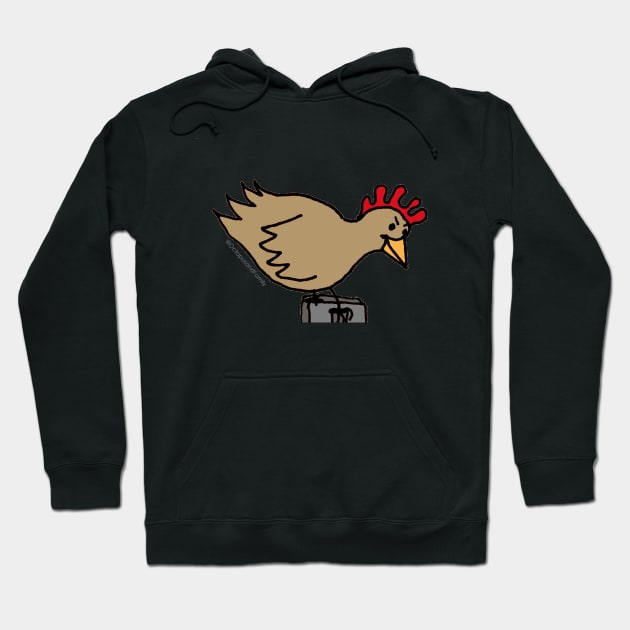 Evil Chicken Hoodie by Annabelle Lee Designs